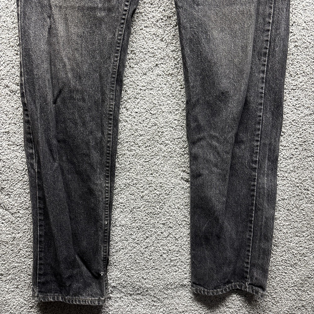 Vintage Levi's 40505-0259 505 Denim Black Jeans Orange‎ Tab USA 32x34 Distressed - Picture 6 of 14